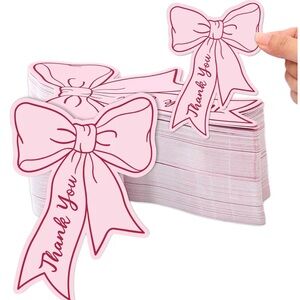 50ct Bow Thank you cards